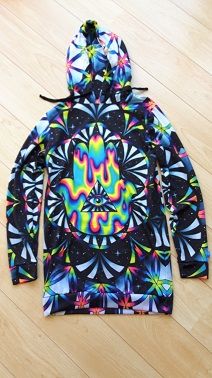 women's rave clothing, hoodie dress