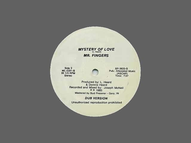 The original Mr. Fingers ‎– Mystery Of Love vinyl release